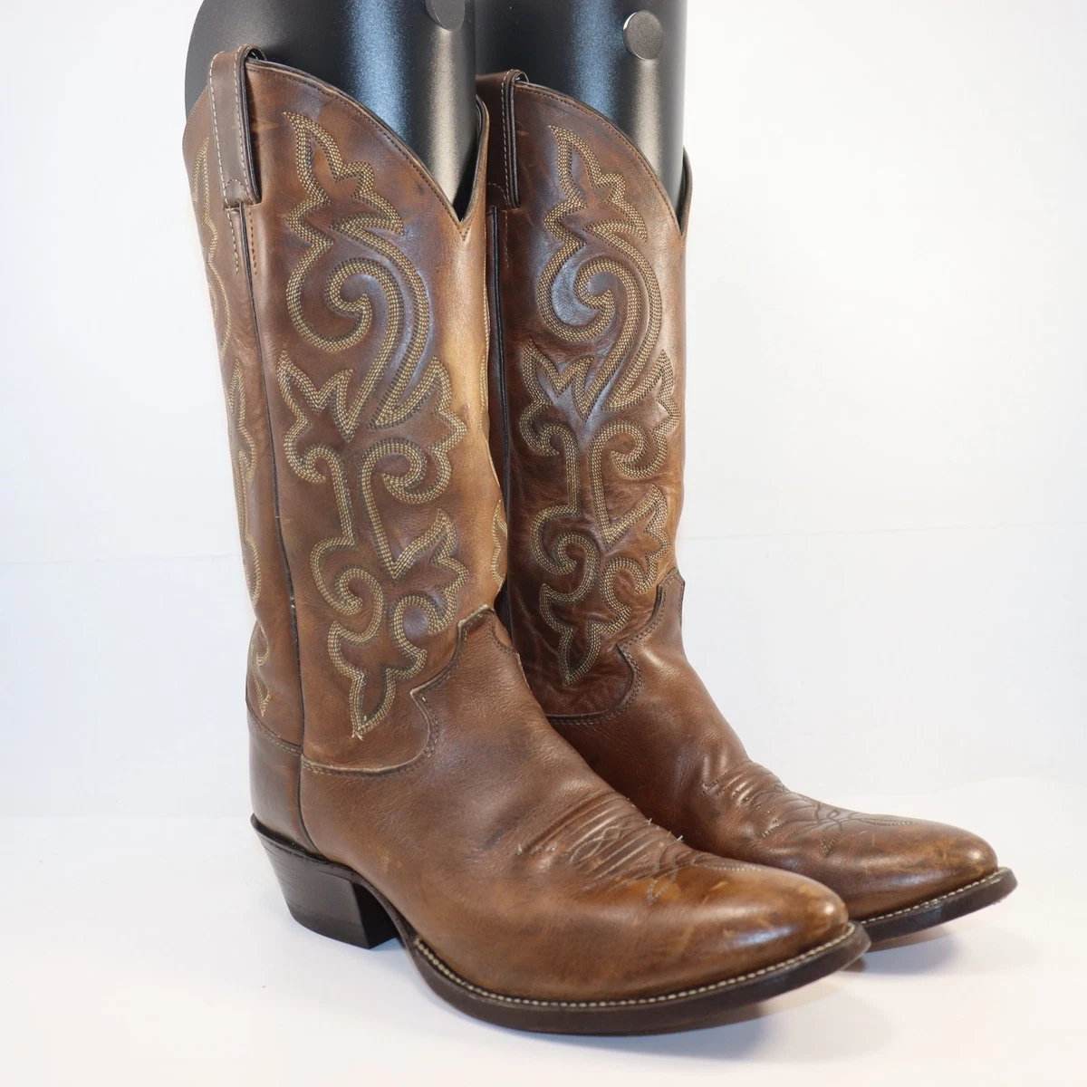 Justin Boots Mens 10.5D Brown Leather Western Cowboy Riding Rancher 2252 Justin 11.5 B Mens Western Cowboy Brown | Mercari main image 2