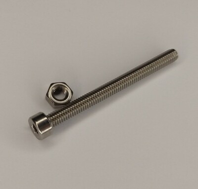 M4 x 45mm WITH NUTS A2 Stainless Steel Socket Head Screws Metric DIN912 M4x45mm