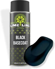 LiME LiNE Automotive Black Basecoat Spray Paint - 14 Oz