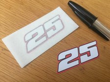 Josh Brooks Race Number 25 - 2020 (Very Small Pair) - UK Seller