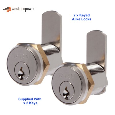 Western Power & Gas Utilities Keyed Alike Cam Lock Pair -With 2 Keys ...