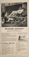 1962 Print Ad International Harvester 2001 Loader Mounted on Tractor 