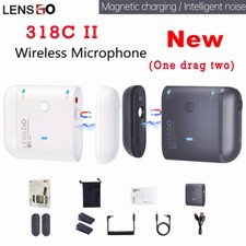 LENSGO 318C II Wireless Microphone System Real Time Video Recording Microphone