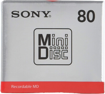 Sony MINIDISC MD80 MiniDisc M-Disc 80 Minuten Videokamera MD-80 MDW 80T