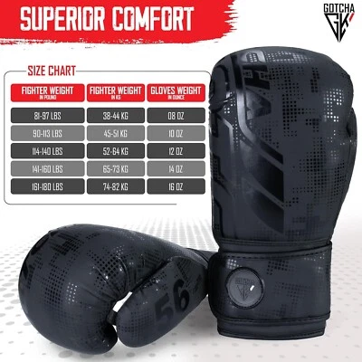 GOTCHAKART Boxhandschuhe Sparring Boxsack Gym Training Kampf MMA Muay Thai Kickboxen NEU