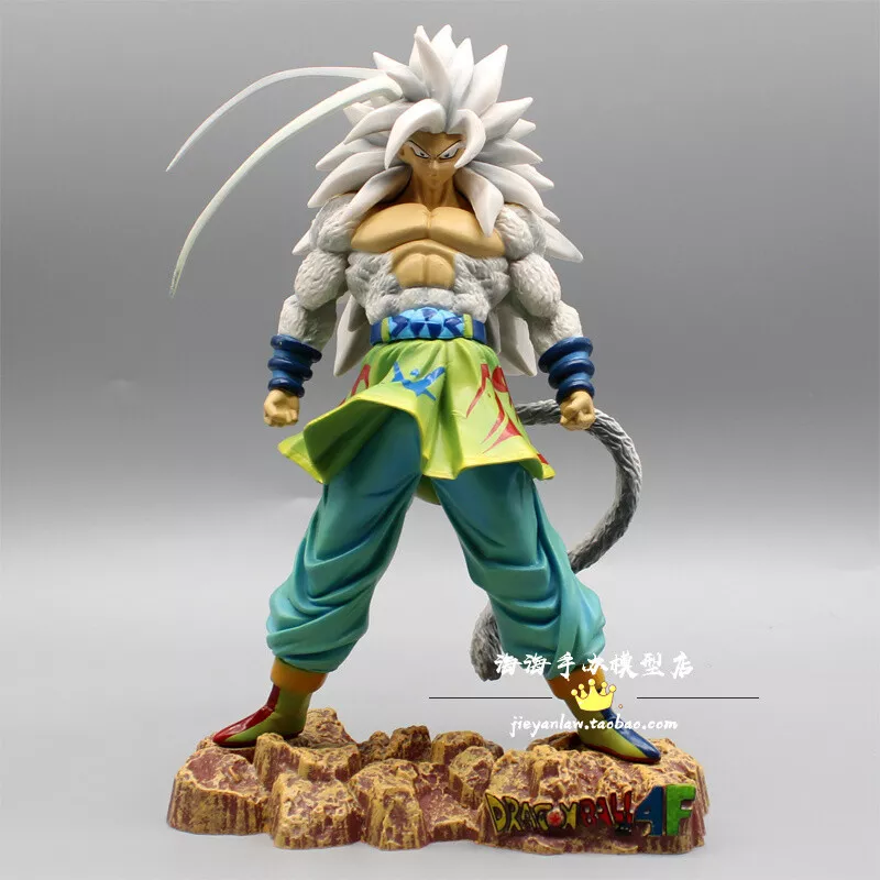 25cm Dragon Ball Z Son Goku Super Saiyan SSJ5 White Hair Ver