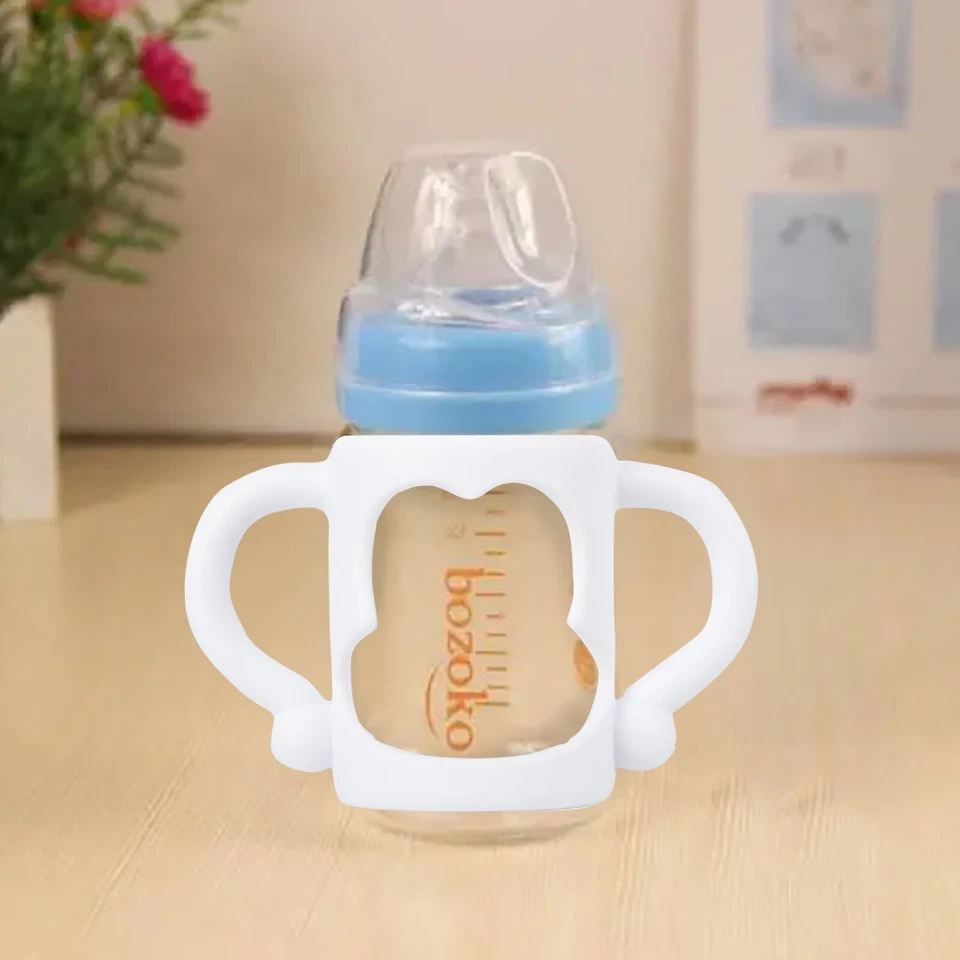 1-2 Stück Silikon Baby Flaschengriffe mit einfachen Griffgriffen zum Halten - Bild 3 von 4