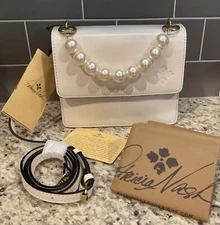 PATRICIA NASH Veolia Pearl Handle Crossbody P1151333 Latte MSRP $169 NWT