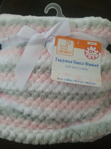 swiggles textured fleece blanket