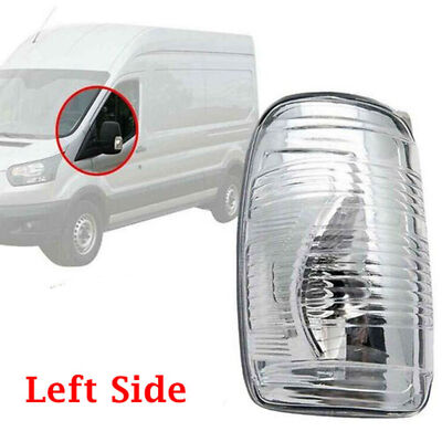 BSP594-2 Side Door Wing Mirror Indicator Lamp Lens (White) - Right Side For Ford Transit 2013-On