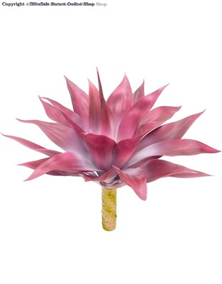 Fall Artificial Agave Fake Plant, Red-White  Fake Agave Plant 22 inch