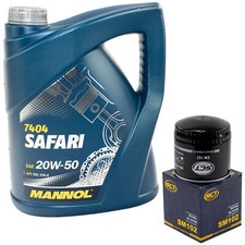 Motoröl Set 20W-50 5 Liter + Ölfilter SM 102 für FSO Lada Nissan Renault Seat