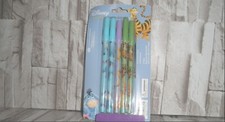 NEW by DISNEY, WINNIE THE POOH 5 PACK STICK PENS SHOWS WINNIE,EEYORE TIGGER