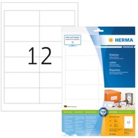 Herma 8628 Etiketten Premium A4 97X42,3 Mm Weiß Papier Matt 120 St.