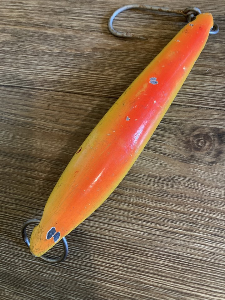 VTG TADY 15 H Heavy Large Fishing Lure Jig Yoyo Trolling Orange Yellow USA! 🇺🇸 eBay