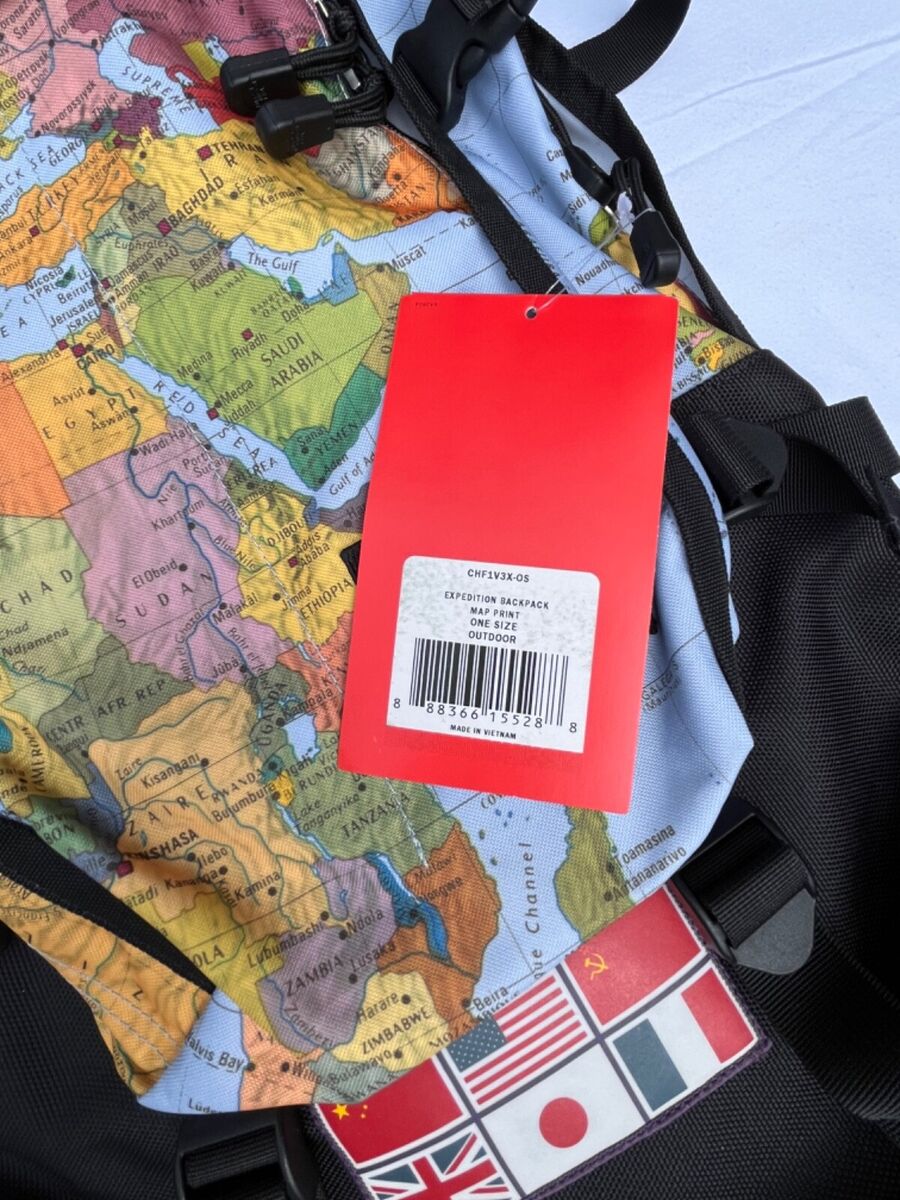 SUPER RARE Supreme SS14 The North Face Expedition Map SUPER RARE Supreme SS14 The North Face Expedition Map