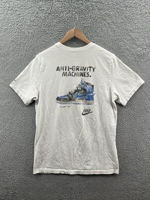 Nike Air Jordan Men's Size Large Graphic White T-Shirt Anti