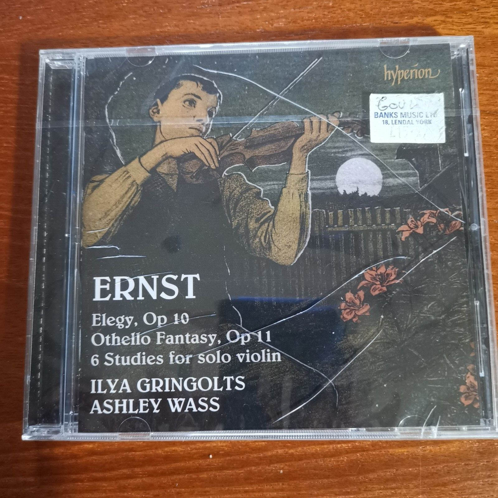 Ernst: Elegy; Othello Fantasy; 6 Studies for Solo Violin by Ilya Gringolts NEW