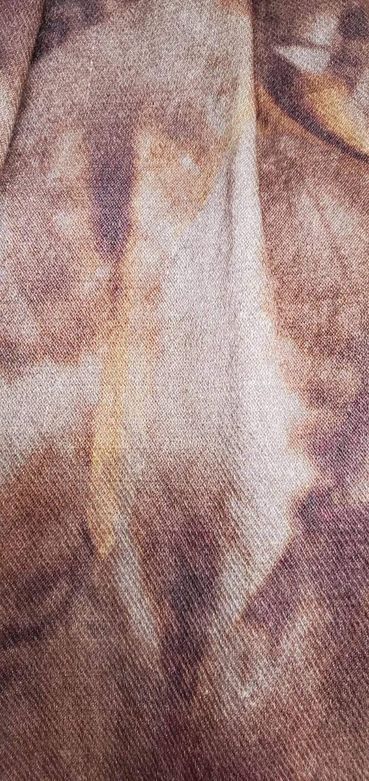 Undercover Co. Ltd Brown Feather Print Wool Silk Dress Size 2