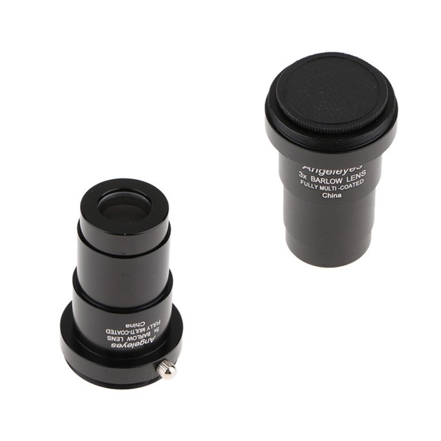 Telescope Eyepiece Barlow Lens 5X 3X Magnification 1.25 Inch Universal