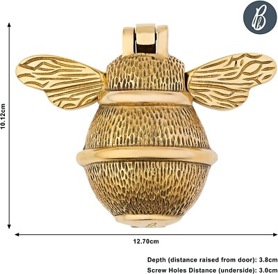 Michael Healy Bumblebee Door Knocker Solid Brass Handmade Design House Welcome
