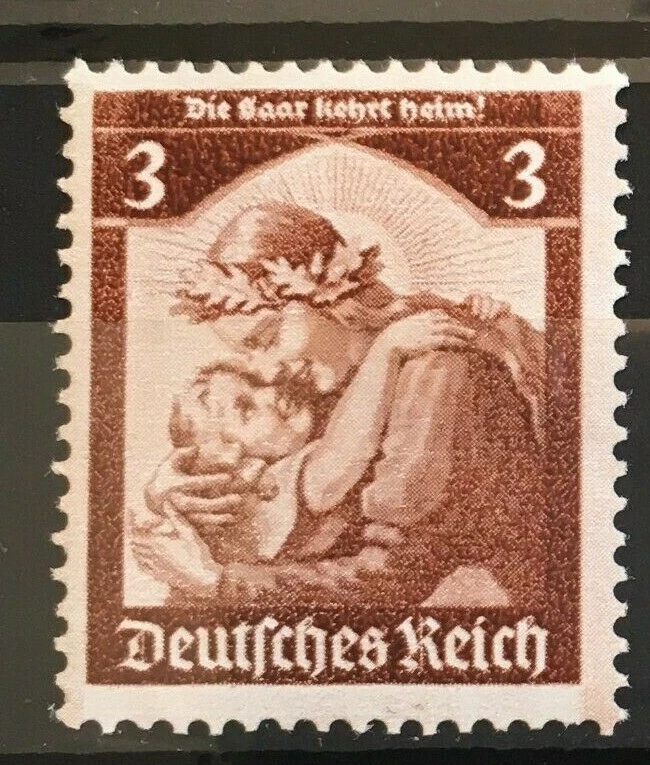 Germany 1935 3rd Reich  Mi 565 to 568  Sc 448 to 451 Return of Saar  **MNH - Image 3 of 4
