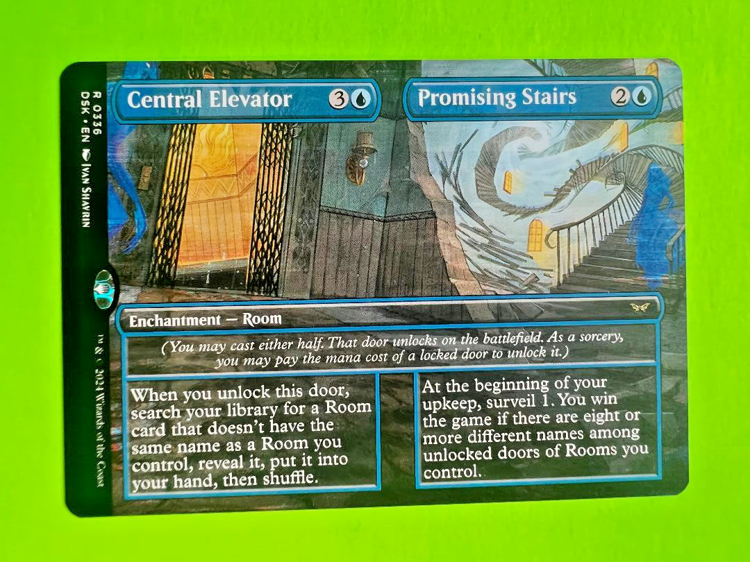 MTG - Duskmourn House of Horror - Central Elevator/Promising Stairs -  Borderless | eBay