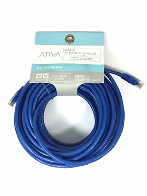 Ativa Cat 6 50ft. RJ45 High Speed 833-330 BRAND NEW SEALED ~FAST~FREE~SHIPPING~