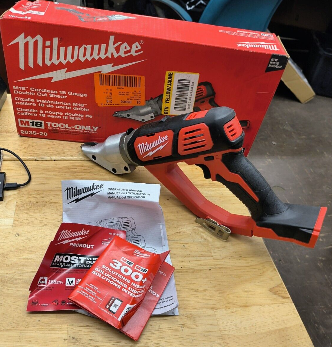 M18 18-Volt Lithium-Ion Cordless 18-Gauge Double Cut Metal Shear (Tool-Only)