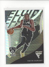 2020-21 Panini Flux Fluid Silver Prizm #11 Kevin Durant Nets