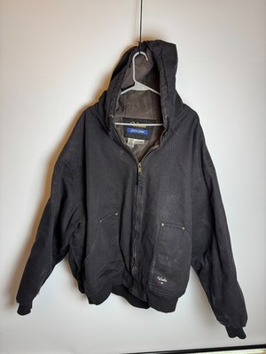 Walls Zero-Zone Hooded Work Jacket Black 6X Good Used Condition