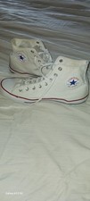 All Star Converse White Size 13 Men/15 Women Used Hightop