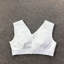 Tommie Copper Sports Bra Womens XL Zip Front Compression Znergy Stain Resistant