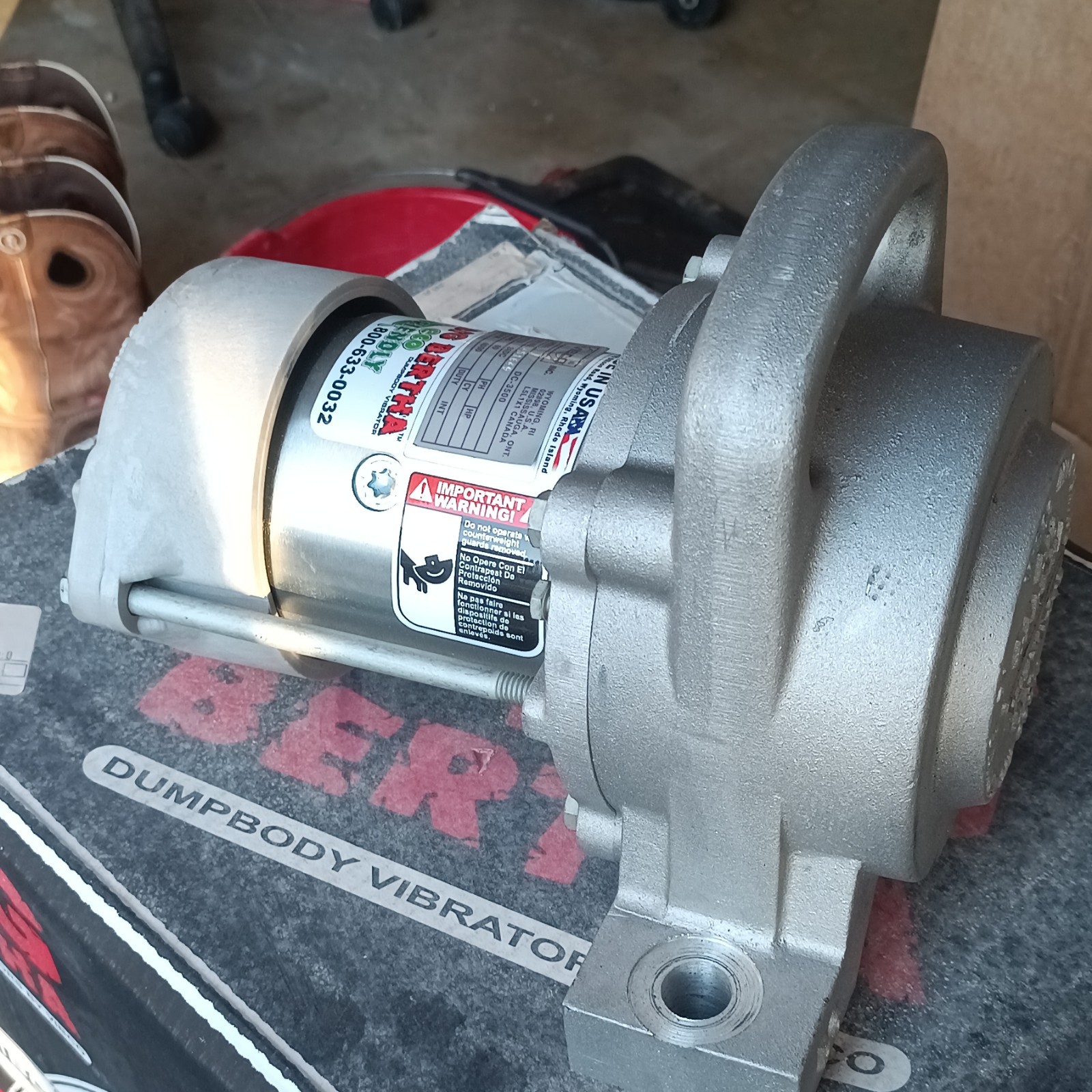 Vibco Big Bertha Dumpbody Vibrator DC-3500 24VDC 60A 4000 RPM Electric