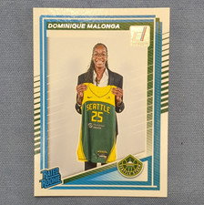 Panini 2025 Donruss WNBA Dominique Malonga Rated Rookie RC #89 Seattle Storm