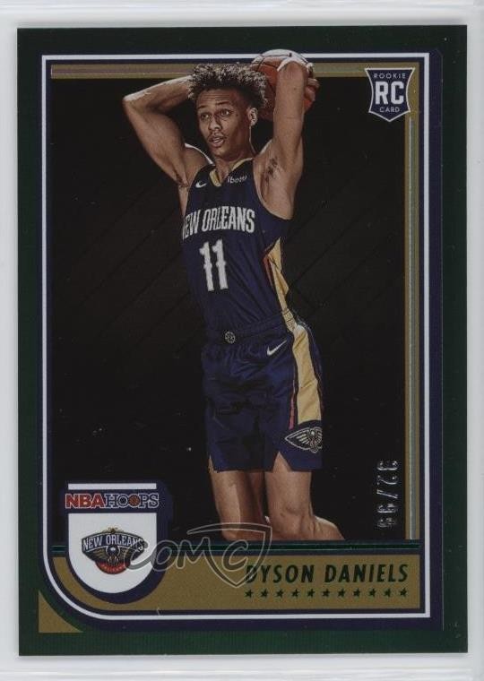 2022-23 Panini NBA Hoops Rookies Green 32/99 Dyson Daniels #238 5w5
