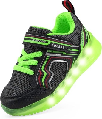 Toddler Boys Girls Light Up Shoes LED Flashing Lightweight Mesh Breathable