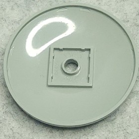 LEGO 44375apx1 Dish 6x6 Inverted Radar Hollow Copper Black Pattern Light Gray x1