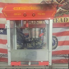 Funtime Commercial Popcorn Machine Red Stainless Steel Kettle