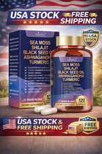 25-In-1 Sea Moss Black Seed Oil Ashwagandha Turmeric Shilajit Supplement