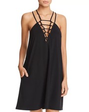 NWT Profile Gottex Casablanca Knotted Front Dress Swim Cover Up Large yse2523