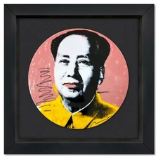 Andy Warhol (1928-1987), "MAO (Yellow Jacket)" Framed Limoges Porcelain Plate.