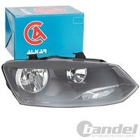 Alkar H7/H7 Scheinwerfer +LWR-MOTOR Schwarz Rechts Passend FüR Vw Polo | 2764110