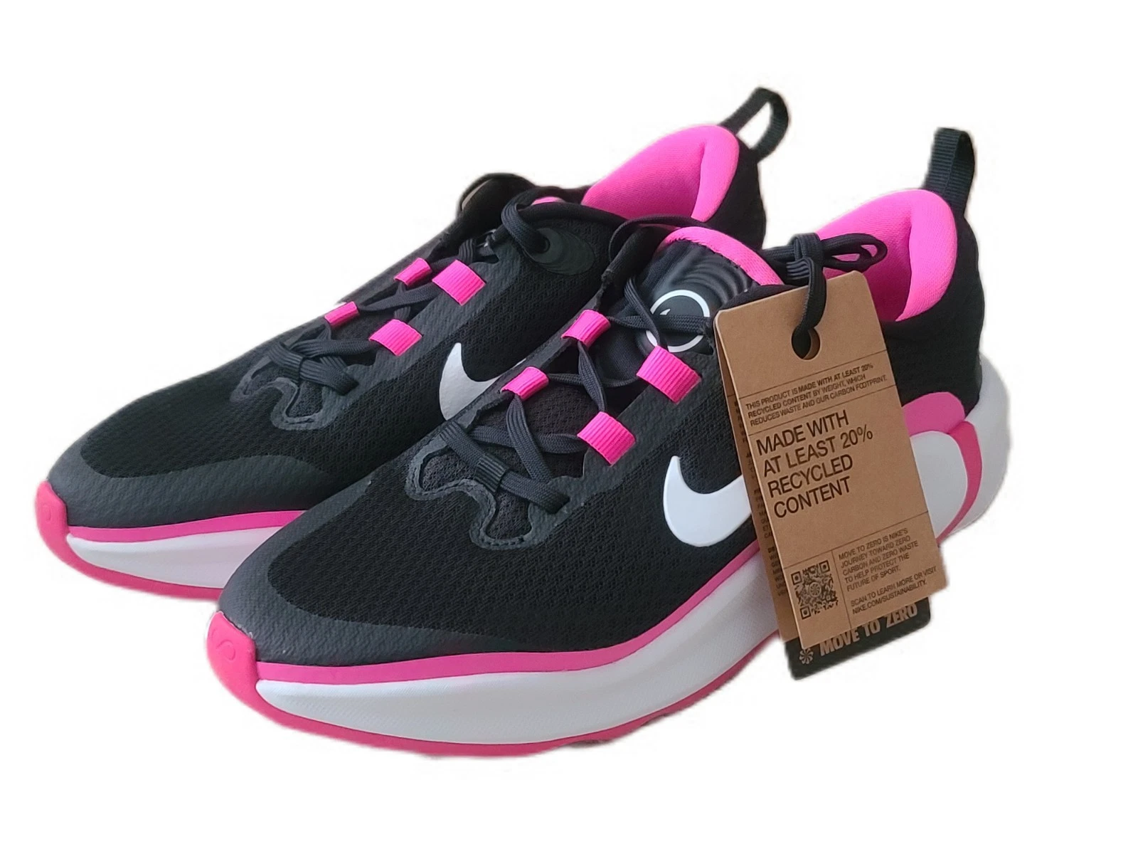 Nike Infinity Flow (GS) Sneakers Bambina (Fucsia BLK WHT) [FD6058 003] Taglia 7Y