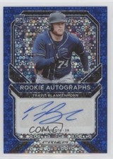 2021 Panini Prizm Rookie Blue Donut Circle 39/60 Travis Blankenhorn Auto fs9