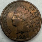 1907 Indian Head Cent Exact Coin Imaged #IND1841