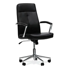 Alera WS4116 18.19" to 21.93" Seat Height Task Chair - Black Seat/Black Back New