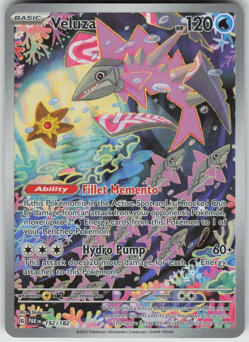 Pokemon Veluza - 192/182 SV04: Paradox Rift Illustration Rare NM