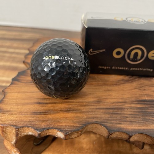 New Rare Nike Golf One Black Tiger Woods Black Golf Balls Gold Logo #1 - Picture 10 of 17