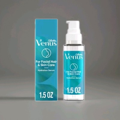 NEW Gillette Venus Olay Hydration Serum for Facial Hair & Skin Care 1.5 fl. oz.